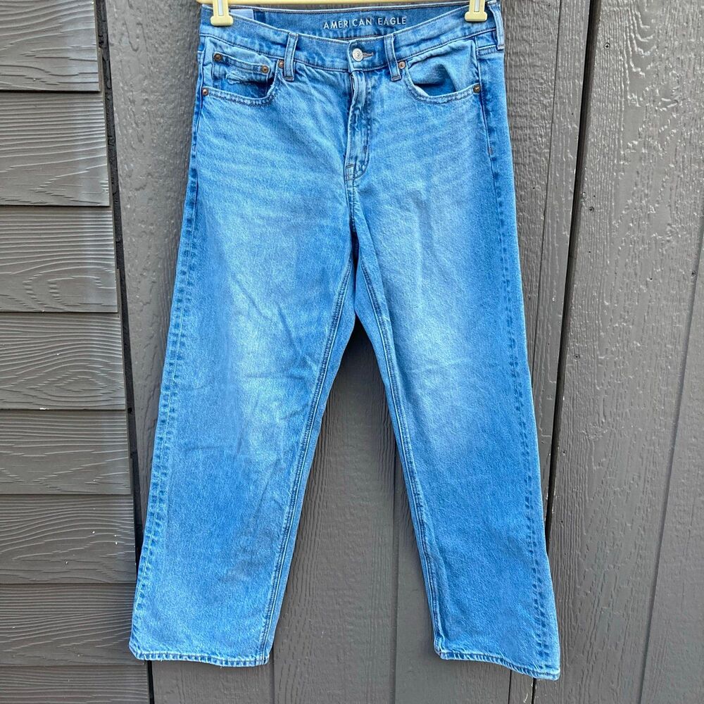 American Eagle stovepipe jeans strigid women’s size 4 regular denim